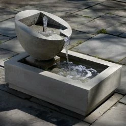 Promo 🥰 Floor Campania International Genesis II Cast Stone Outdoor Fountain 🥰