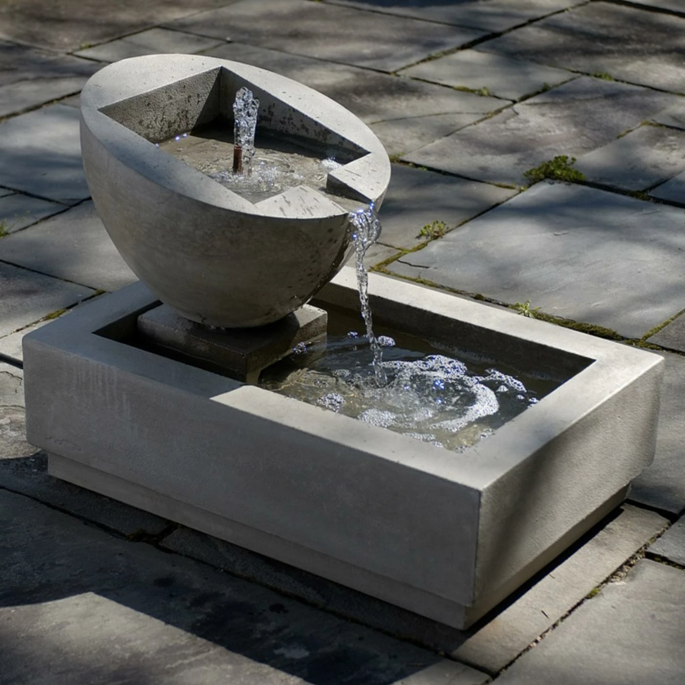 Promo π₯° Floor Campania International Genesis II Cast Stone Outdoor Fountain π₯°