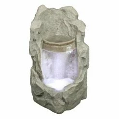 Hot Sale 🎁 Lighted Northlight Raised Stone Basin Spring Outdoor Water Fountain 😍