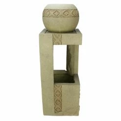 Best Pirce 🤩 Floor Northlight Floral Bowl Sphere Outdoor Water Fountain ⌛