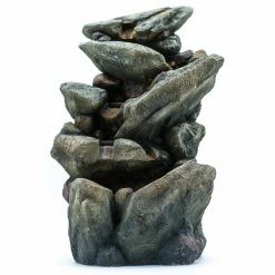 Best Sale π Lighted Hi-Line Gift Ltd. Multi-Level Stone Fountain With LED Lights π