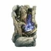 Discount 🛒 Tabletop Hi-Line Gift Ltd. Small Tree Trunk Indoor/Outdoor Fountain With LED Lights 🛒