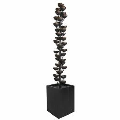 Cheap 😍 Floor Hi-Line Gift Ltd. Multilevel Stacked Cups Indoor/Outdoor Fountain ⌛