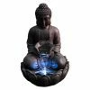 Cheapest ❤️ Lighted Hi-Line Gift Ltd. Meditating Buddha Fountain With LED 👍