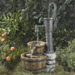 Promo 💯 Jeco Floor Old Fashion Water Pump Outdoor Fountain 🤩