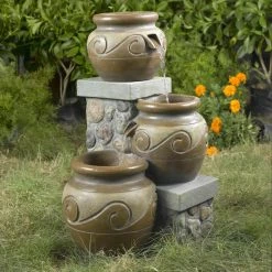 Deals 🎉 Jeco Floor Venice Multi Pot Indoor/Outdoor Fountain 🌟
