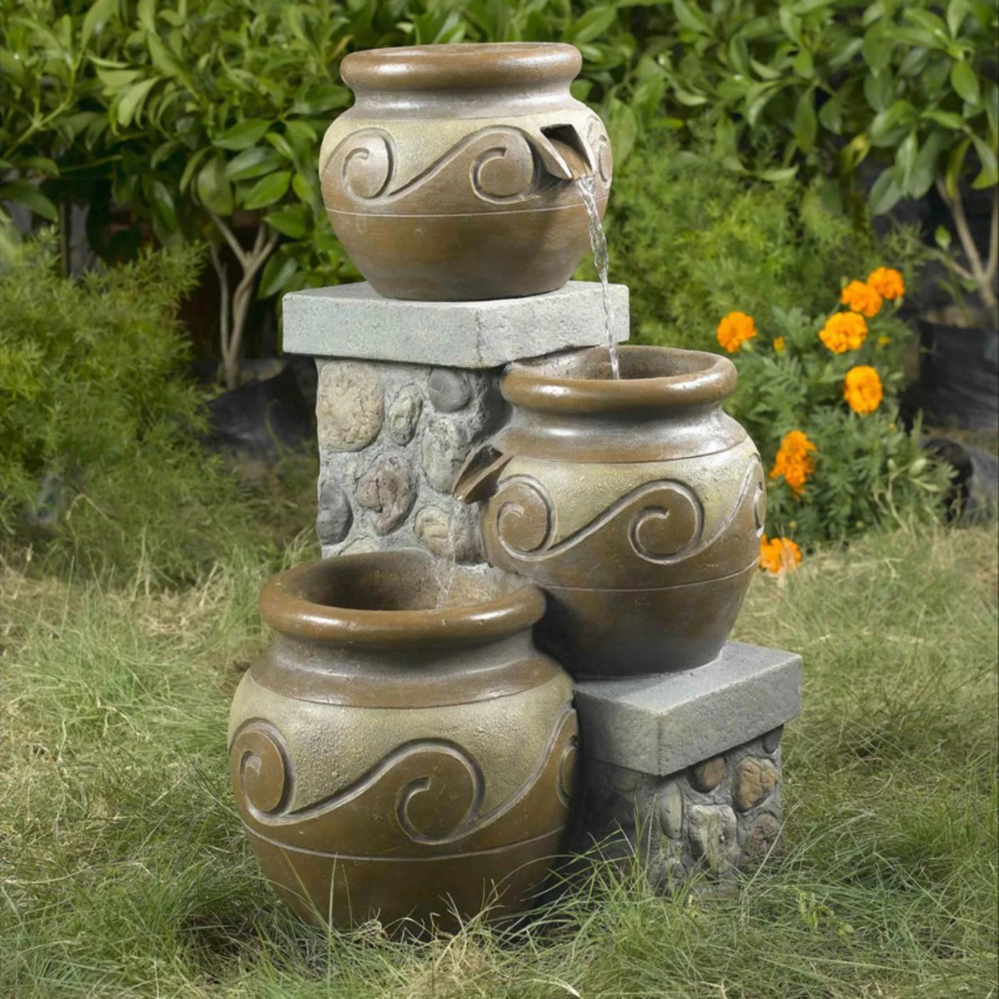 Deals π Jeco Floor Venice Multi Pot Indoor/Outdoor Fountain π