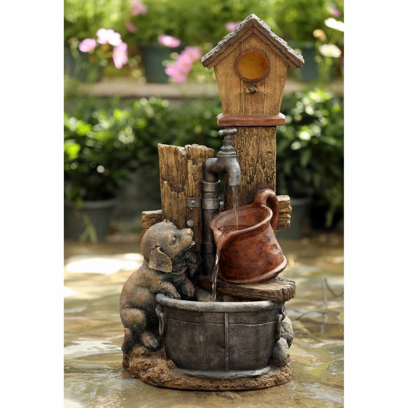 Coupon π Tabletop Jeco Birdhouse And π Dog Indoor/Outdoor Fountain π€©