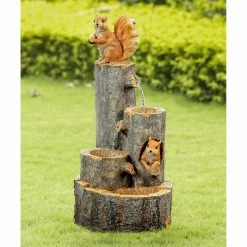 Deals 😉 Floor Jeco Playing Squirrels Water Fountain ✔️