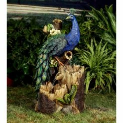 Cheap 🤩 Floor Jeco Peacock Indoor/Outdoor Fountain 🌟