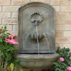 Promo π Sunnydaze Decor Seaside Solar Outdoor Wall Fountain β¨
