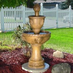 Deals 🔔 Sunnydaze Decor Floor Sunnydaze 2 Tier Lion Water Fountain 🔔