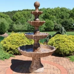 Hot Sale ✨ Sunnydaze Decor Floor Sunnydaze Large Tiered Ball Outdoor Fountain 🎁