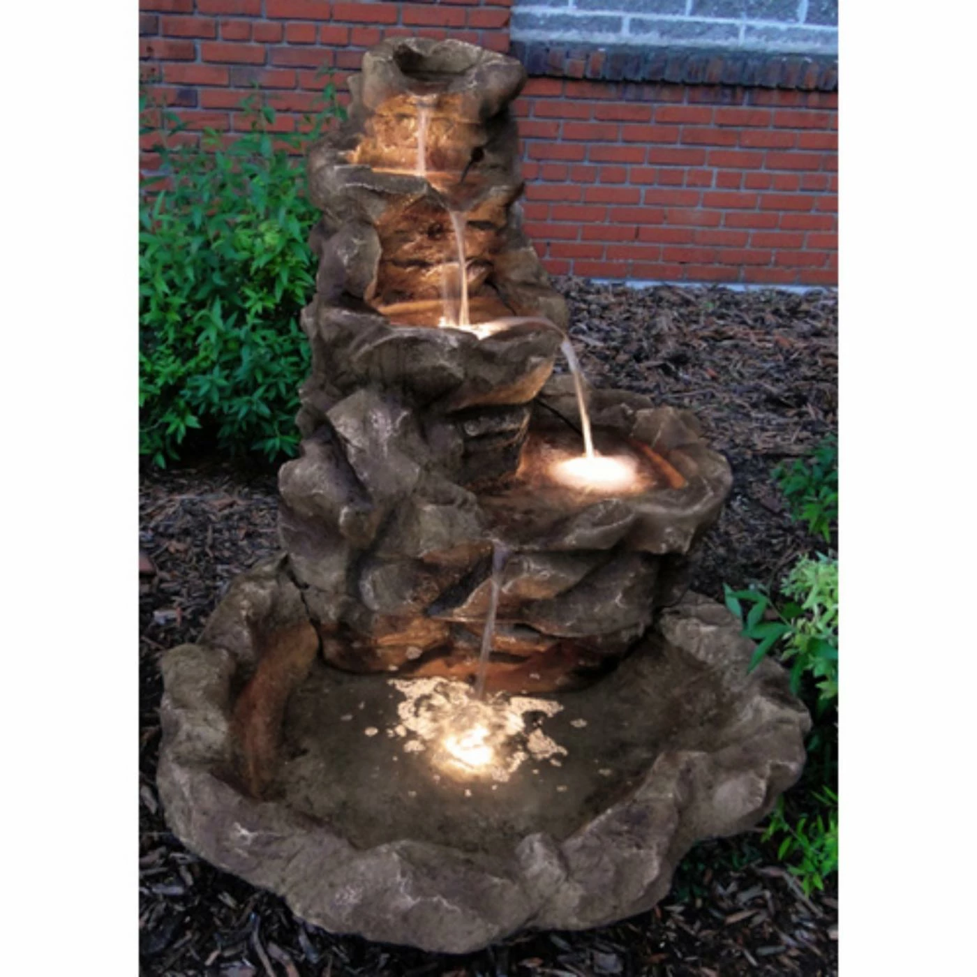 Best Sale π Sunnydaze Decor Sunnydaze Lighted Stone Springs Water Fountain π