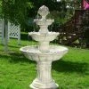 Best Sale ✔️ Sunnydaze Decor Floor Sunnydaze 4 Tier Fruit Top Fountain 🌟