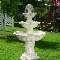 Best Sale βοΈ Sunnydaze Decor Floor Sunnydaze 4 Tier Fruit Top Fountain π