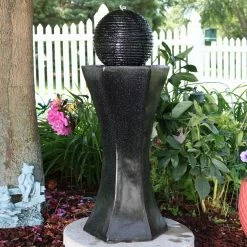 Discount π₯ Sunnydaze Decor Pedestal And Ball Solar-on-Demand Water Fountain π