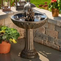 Cheapest 🎁 Smart Solar Story Time Solar Outdoor Fountain 🤩