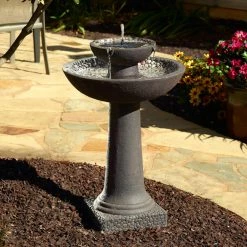 Buy 🧨 Smart Solar Riverstone Solar-on-Demand Fountain 👍