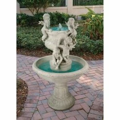 Flash Sale ❤️ Design Toscano Cherubs At Play Sculptural Outdoor Fountain 🧨