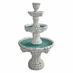 Buy 𧨠Floor Design Toscano Medici Lion Four-Tier Outdoor Fountain β€οΈ
