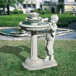 Best deal 😍 Floor Design Toscano The Child's Mischievous Splash Sculptural Outdoor Fountain 🌟