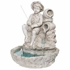 Outlet 😍 Floor Design Toscano Little Fisherman Garden Fountain 😉