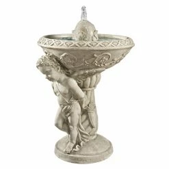 Flash Sale ⌛ Floor Design Toscano Pondering Cupid Garden Outdoor Fountain ❤️