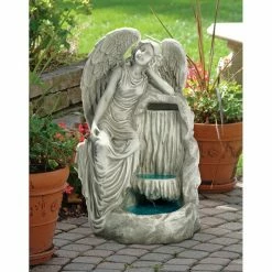Best reviews of 😍 Floor Design Toscano Resting Grace Angel Garden Outdoor Fountain 😉