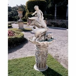 Coupon 🌟 Floor Design Toscano Young Poseidon Sculptural Outdoor Fountain 🤩