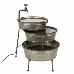 Top 10 β¨ Floor DecMode Farmhouse Distressed Iron 3-Tiered Tub Fountain π