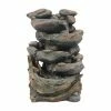 Deals ❤️ Floor LuxenHome Cascading Rock Outdoor Fountain 🤩