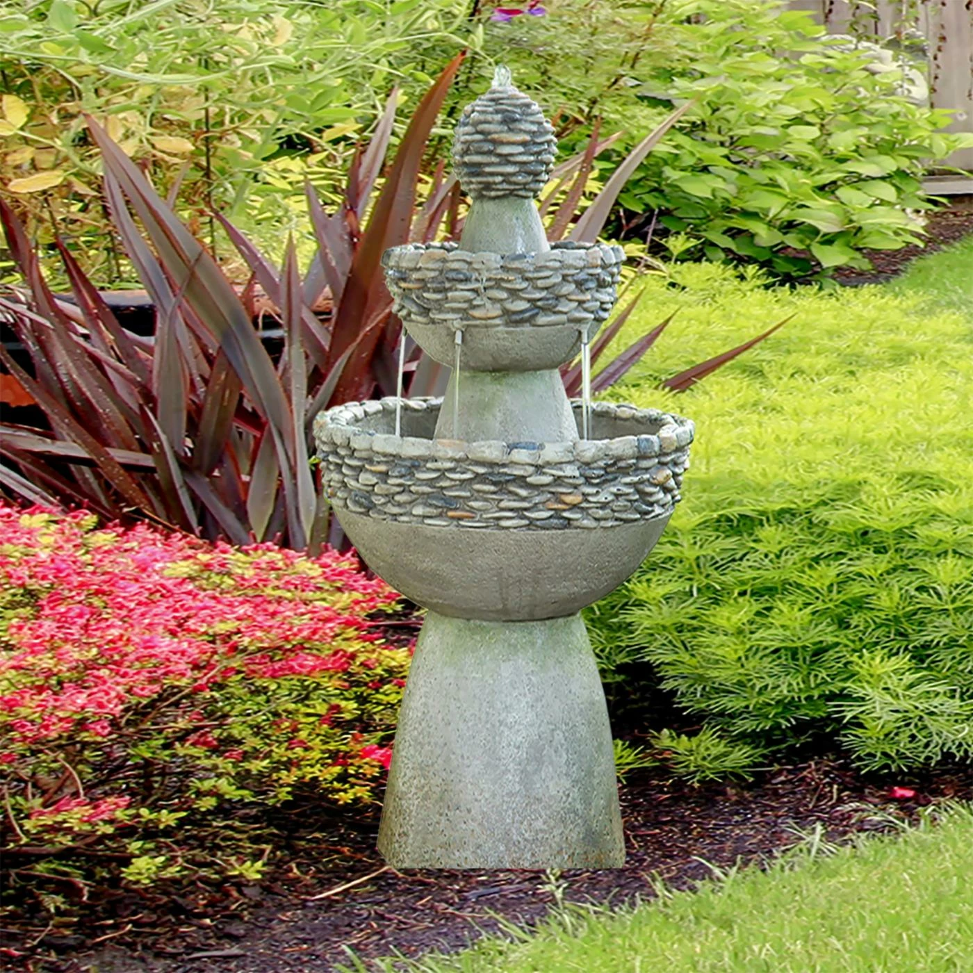 Buy π Floor Peaktop Zen Tiered Outdoor Fountain π₯° - Image 5