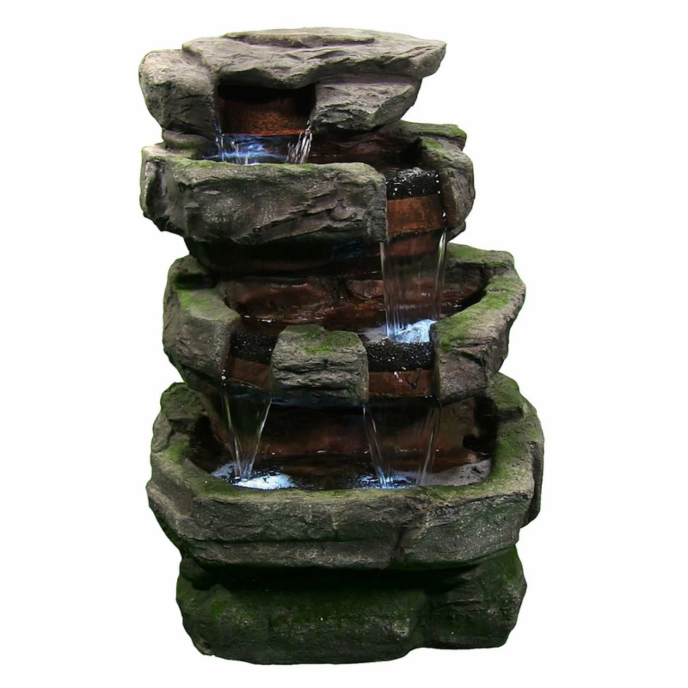 Discount π₯° Sunnydaze Decor Lighted Sunnydaze Large Rock Quarry Fountain With LED Light π - Image 5
